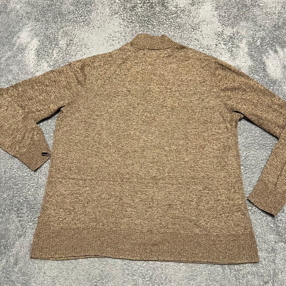 Smartwool Sweater Mens XL Quarter Zip Sweater Tan Merino Blend Brown - Picture 3 of 7